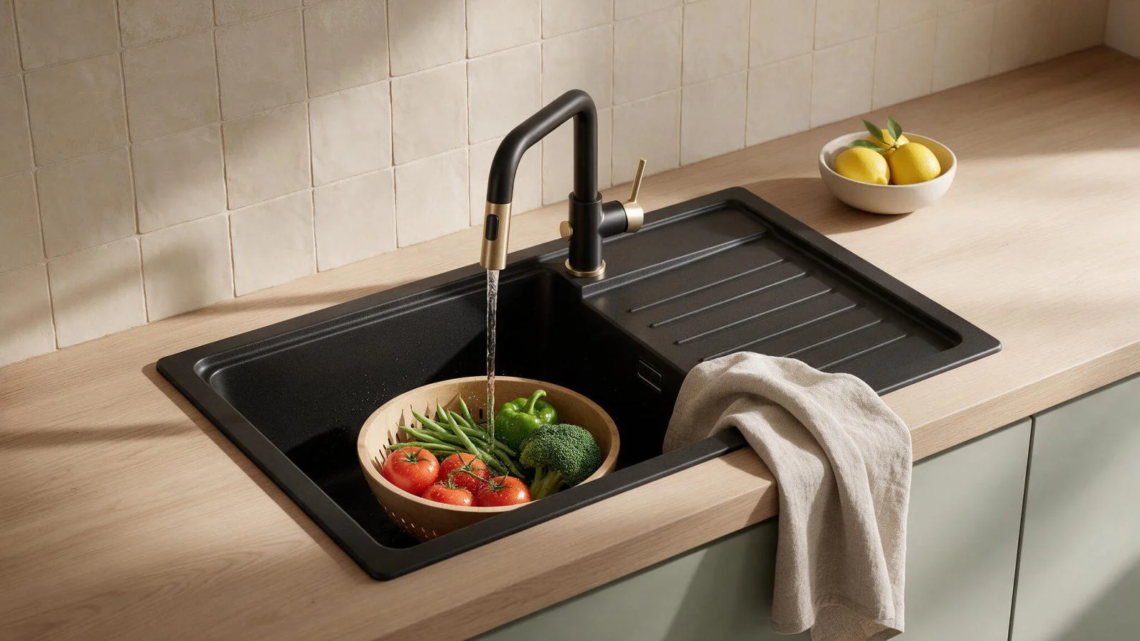 Chiuvetă de bucătărie din granit sau inox: care rezistă mai bine?